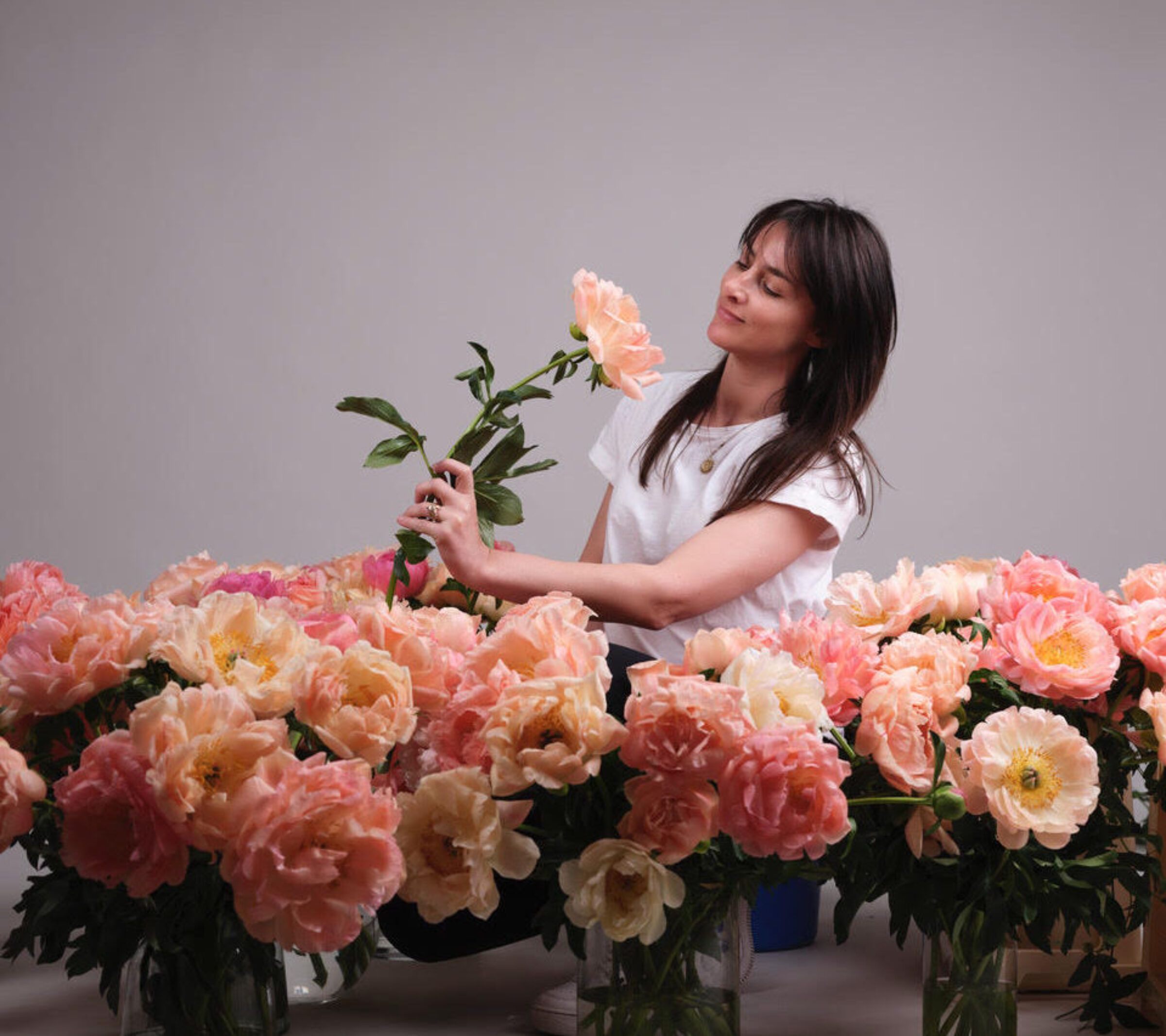 Artist Isabelle van Zeijl makes peonies shine at Art Miami